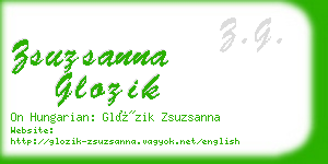 zsuzsanna glozik business card